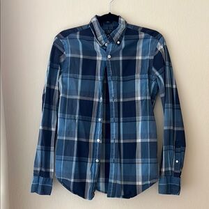 JCrew Men's Flex Blue Plaid Shirt